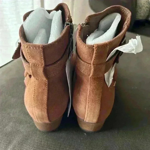 Aqua College B5725 Ankle Boots, Women's Size 8W, Brown - Picture 3 of 4